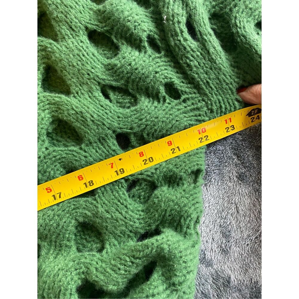 MM Knitted Twist Crochet Hollow Out Sweater Cardigan Long Sleeve Long OS - Picture 10 of 10